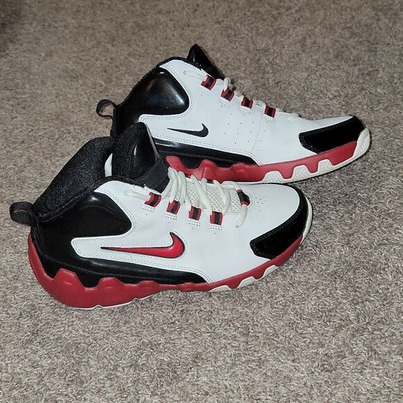 Nike Flight Shox Youth 2004 Blk White Red 040709 Size 5Y Sneakers 309649-161 - Picture 12 of 12